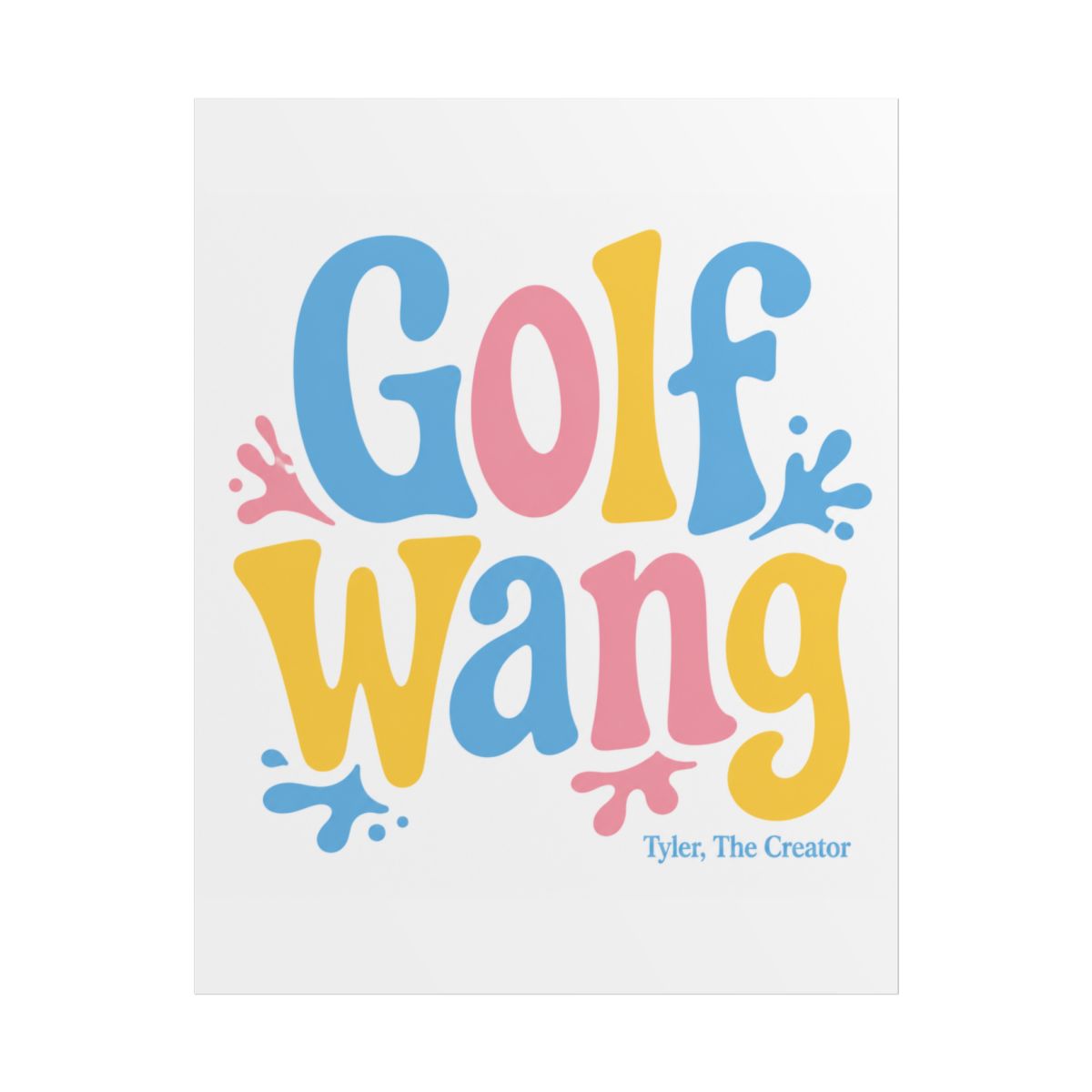 Tyler, The Creator "Golf Wang" Poster - alternate angle 1, merchandise