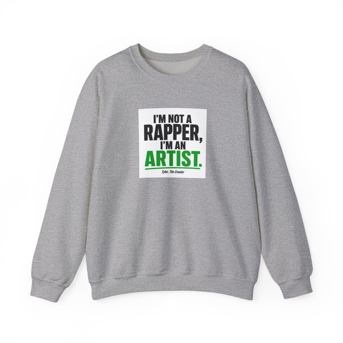 Tyler, The Creator "m not a rapper, I" Crewneck - alternate angle 2, merchandise