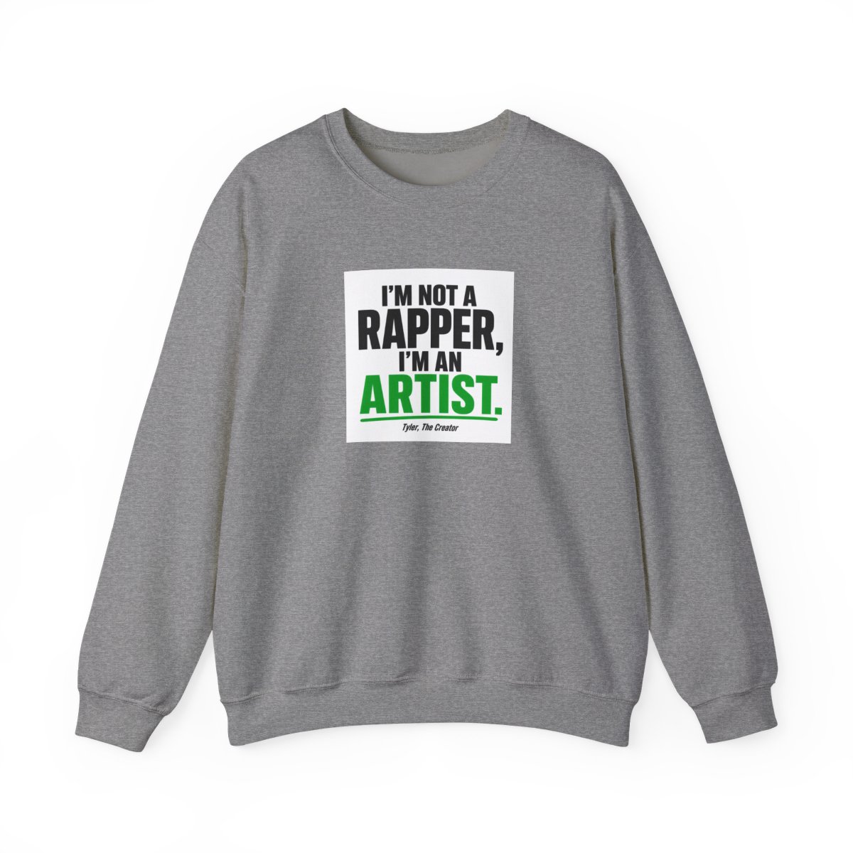 Tyler, The Creator "m not a rapper, I" Crewneck - alternate angle 3, merchandise