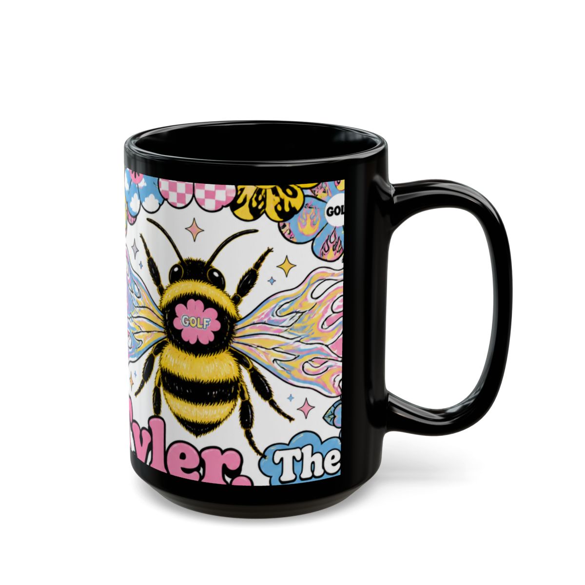 Tyler, The Creator "Flower Boy," Black Mug - alternate angle 5, merchandise