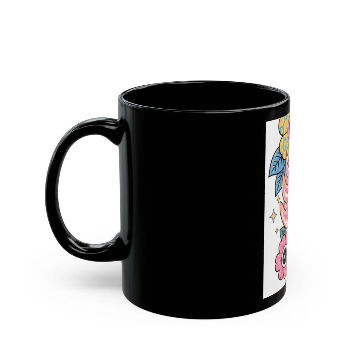 Tyler, The Creator "Flower Boy," Black Mug - alternate angle 3, merchandise