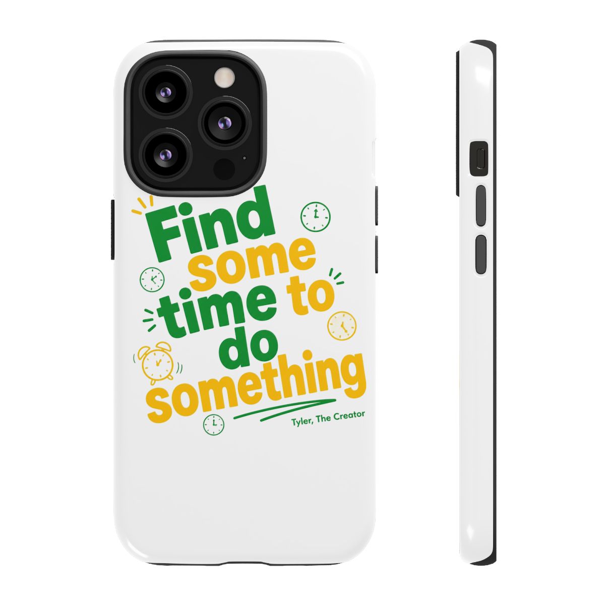 Tyler, The Creator "Find some time to do something" Phone Case - alternate angle 1, merchandise
