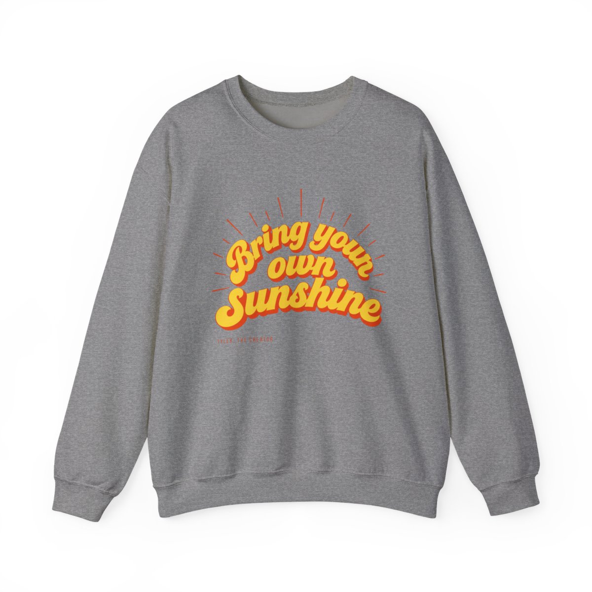 Tyler, The Creator "Bring your own sunshine" Crewneck - alternate angle 3, merchandise