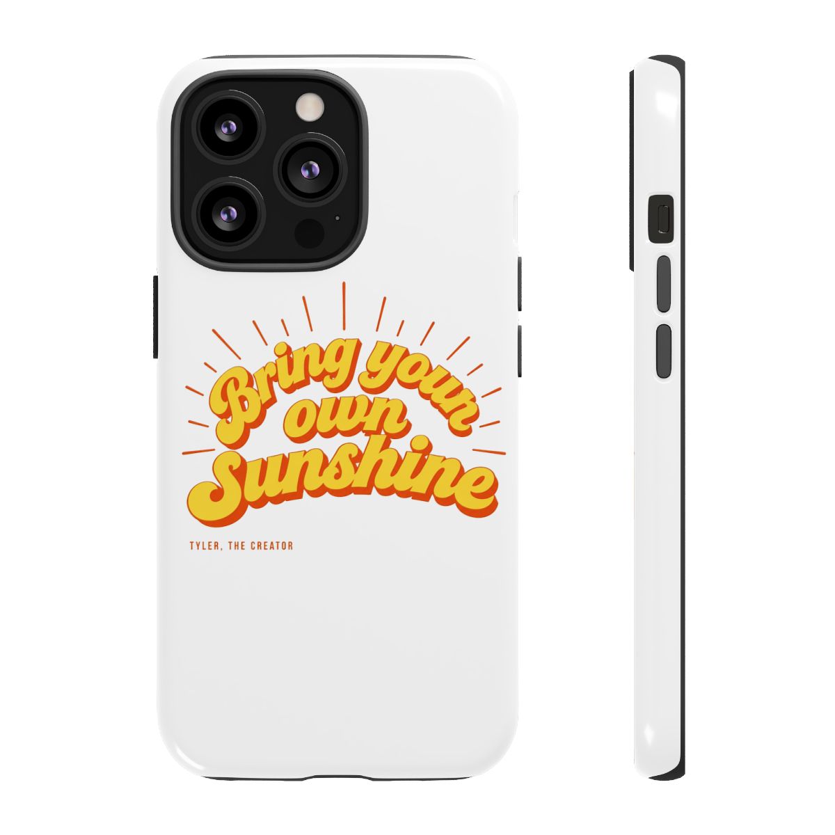 Tyler, The Creator "Bring your own sunshine" Phone Case - alternate angle 2, merchandise