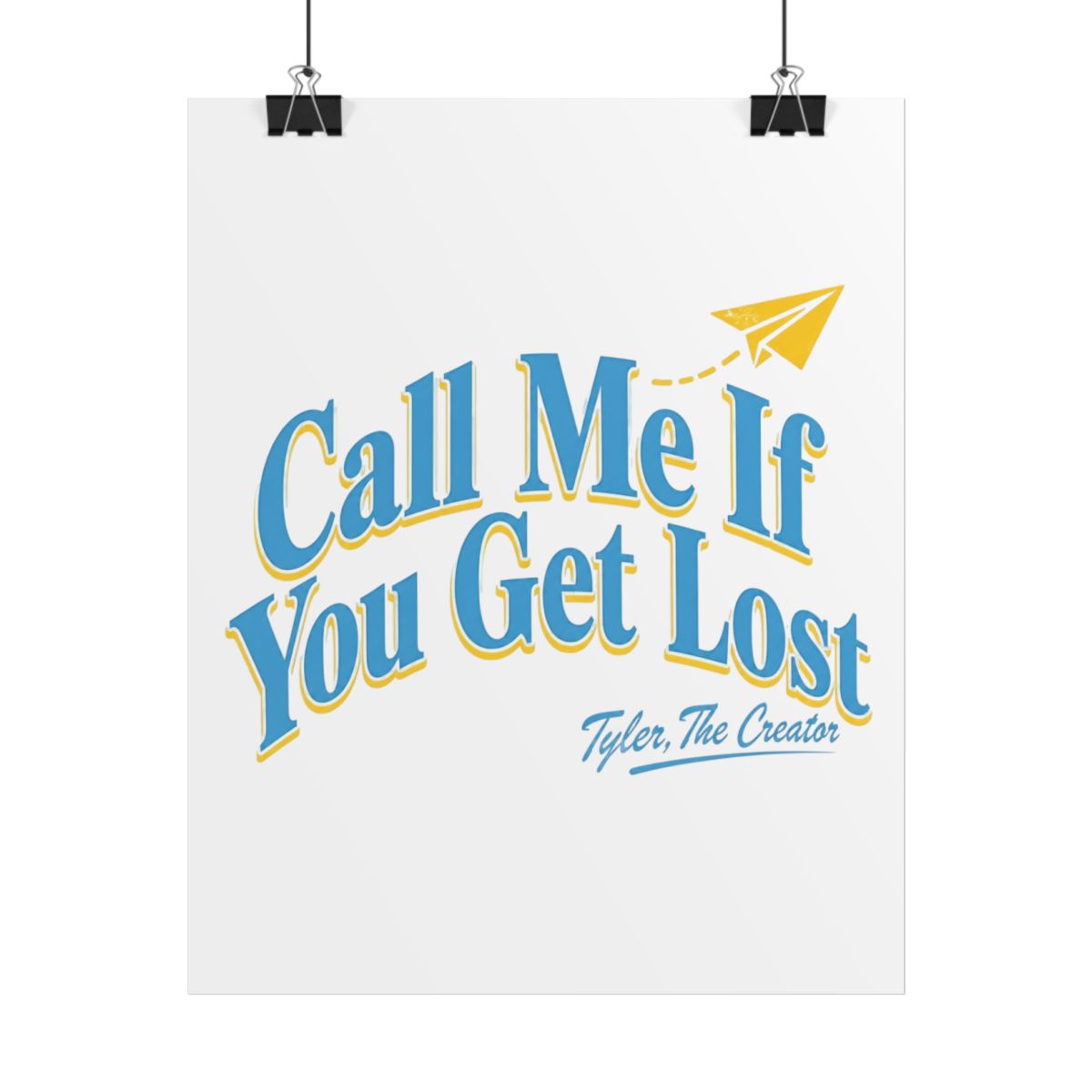 Tyler, The Creator "Call Me If You Get Lost" Poster