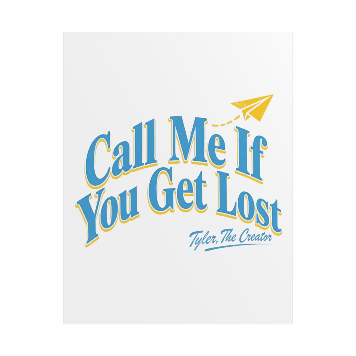 Tyler, The Creator "Call Me If You Get Lost" Poster - alternate angle 1, merchandise