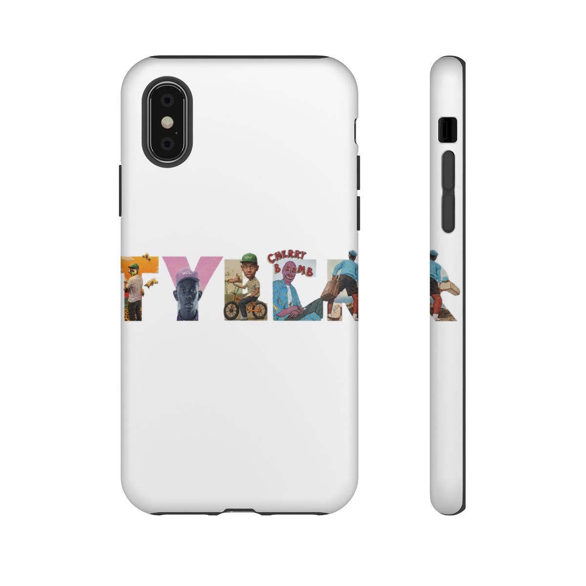 Tyler The Creator Album Eras Typography Phone Case | Tyler, The Creator - alternate angle 5, merchandise