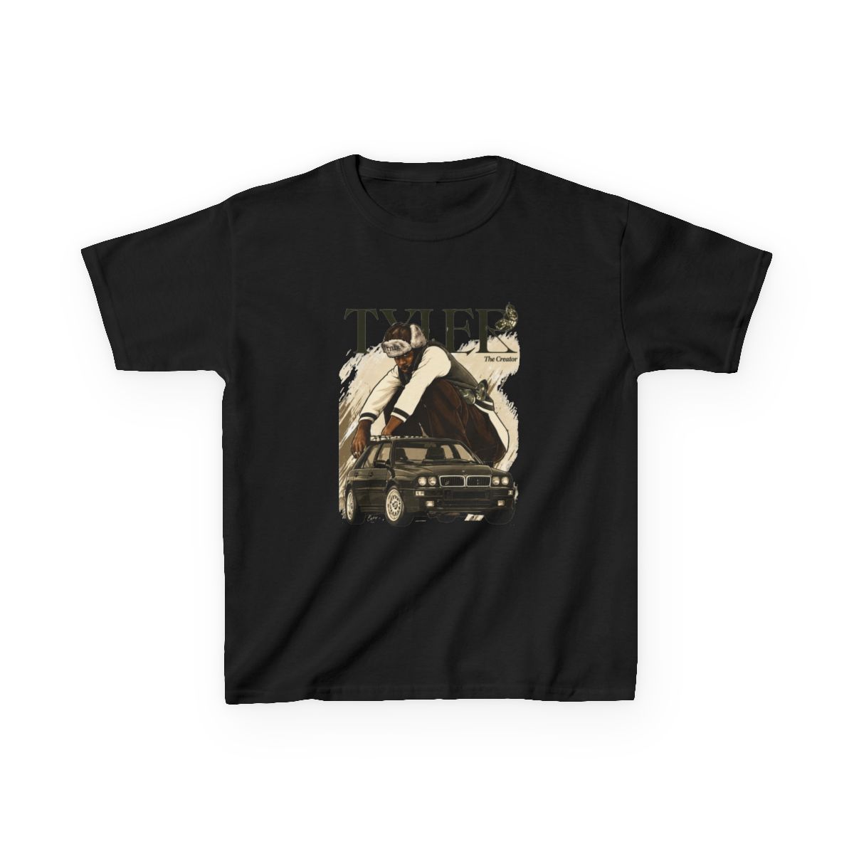 Tyler The Creator Creative Vibes with Tyler Style Kids T-Shirt | Tyler, The Creator - alternate angle 2, merchandise