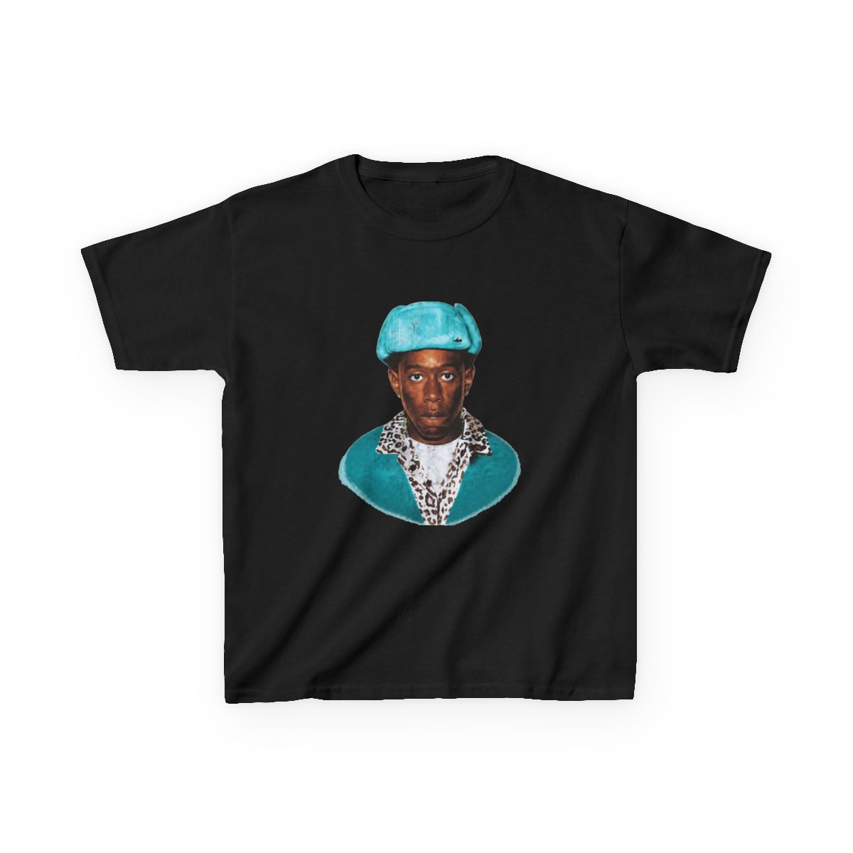 Tyler The Creator Portrait Kids T-Shirt | Tyler, The Creator - alternate angle 2, merchandise