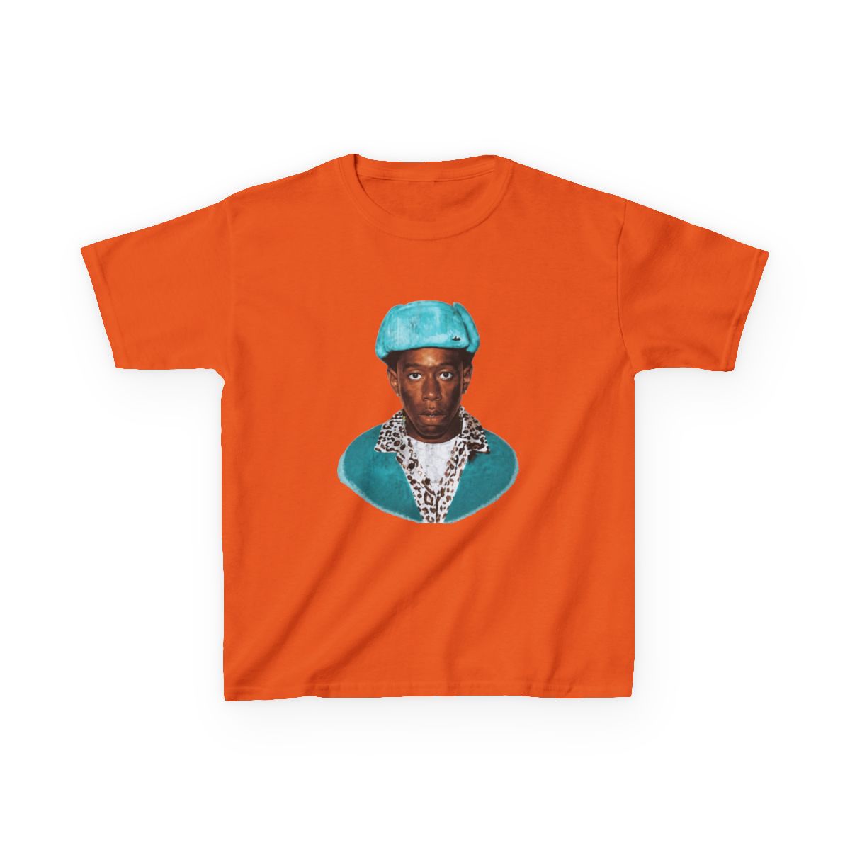 Tyler The Creator Portrait Kids T-Shirt | Tyler, The Creator - alternate angle 5, merchandise