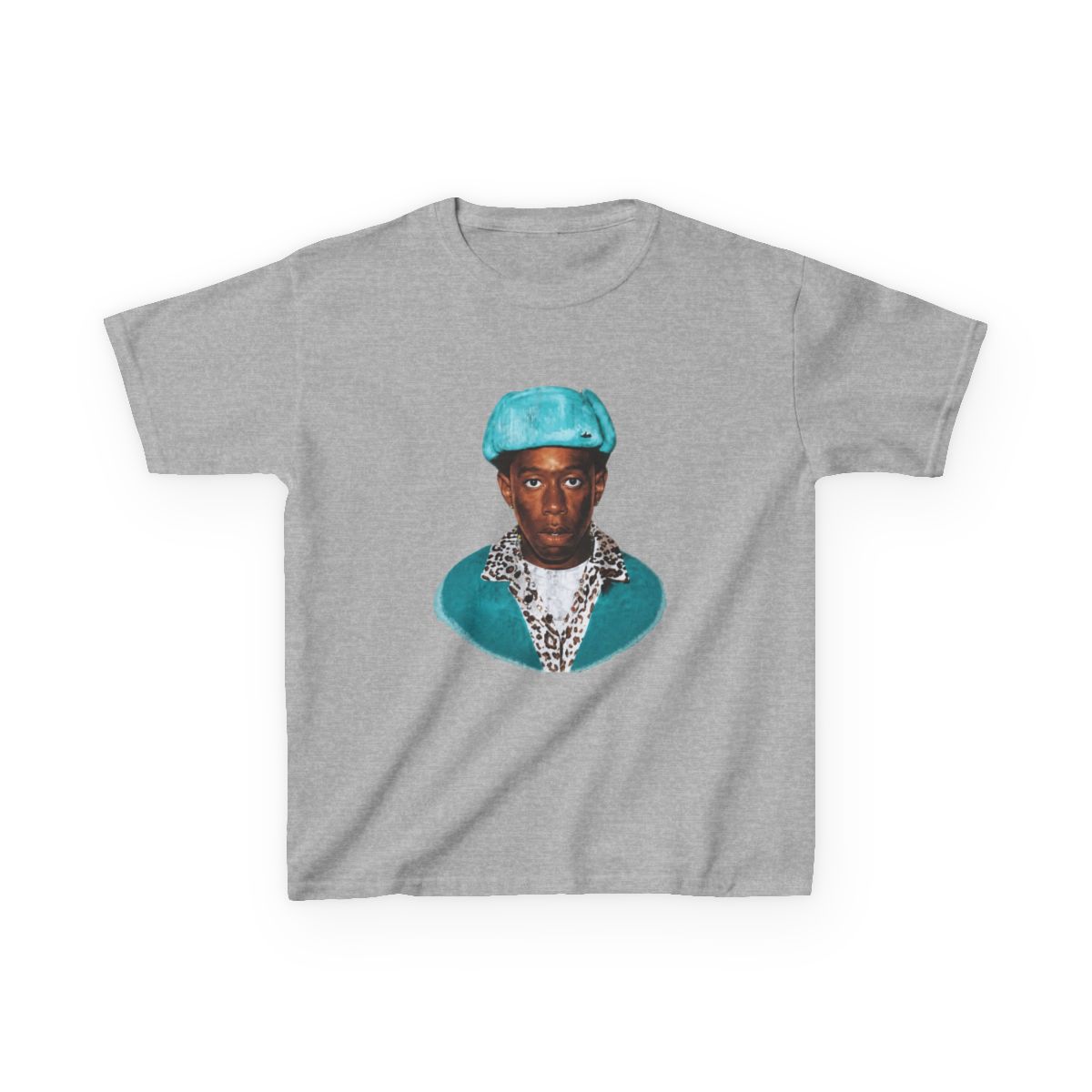 Tyler The Creator Portrait Kids T-Shirt | Tyler, The Creator - alternate angle 3, merchandise