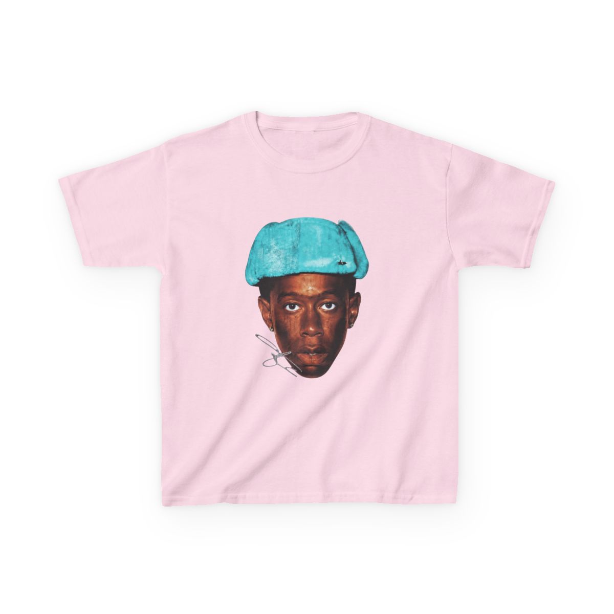 Tyler The Creator Big Face Grunge Kids T-Shirt | Tyler, The Creator - alternate angle 3, merchandise