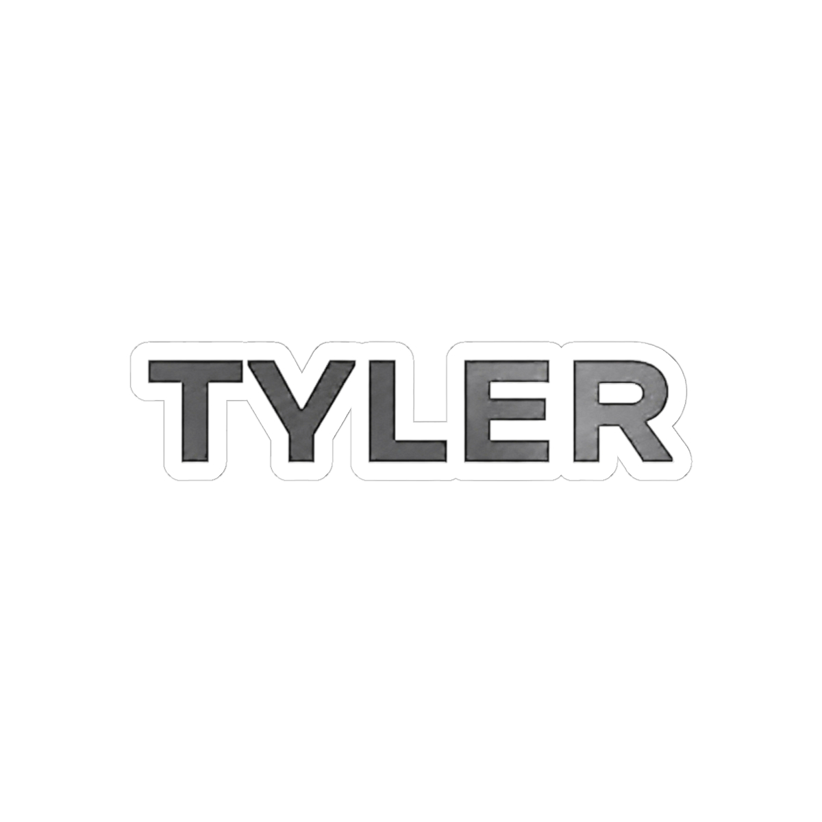 Tyler Male Name Sticker - Waterproof Vinyl Decal for Car Bumper, Laptop, Water Bottle, Luggage, Wall, and Window, Size - 3'' Longer Side | Tyler, The Creator