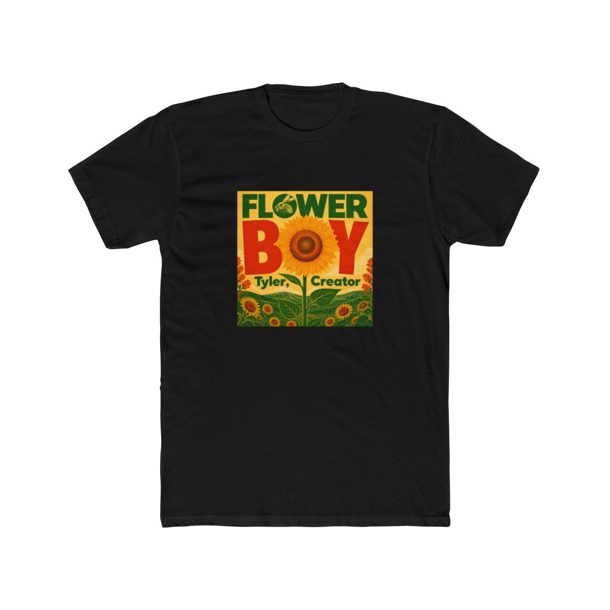 Tyler The Creator Vibrant Floral Art for Music Lovers T Shirt | Tyler, The Creator - alternate angle 4, merchandise