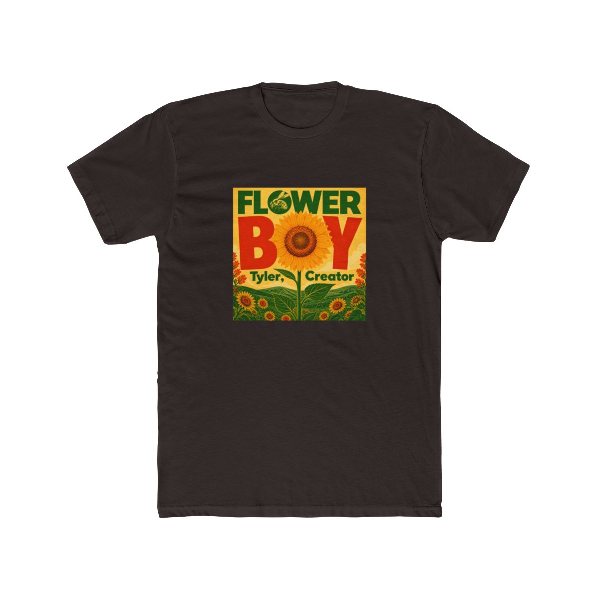 Tyler The Creator Vibrant Floral Art for Music Lovers T Shirt | Tyler, The Creator - alternate angle 3, merchandise