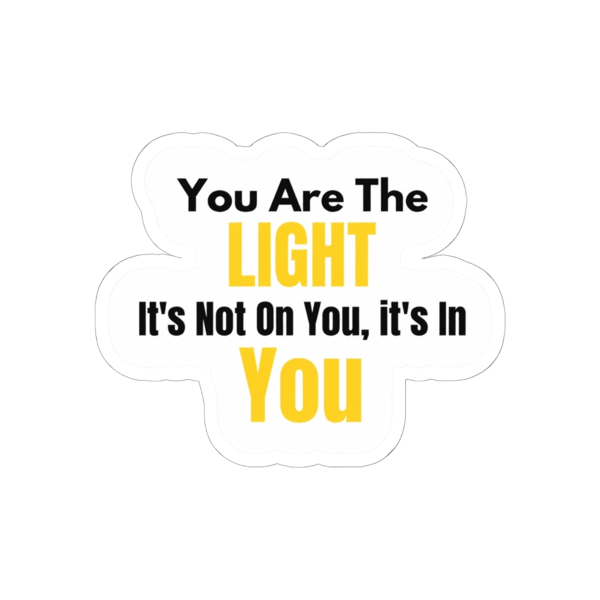 You Are The Light It's Not On You It's In You Sticker | Tyler, The Creator - alternate angle 2, merchandise