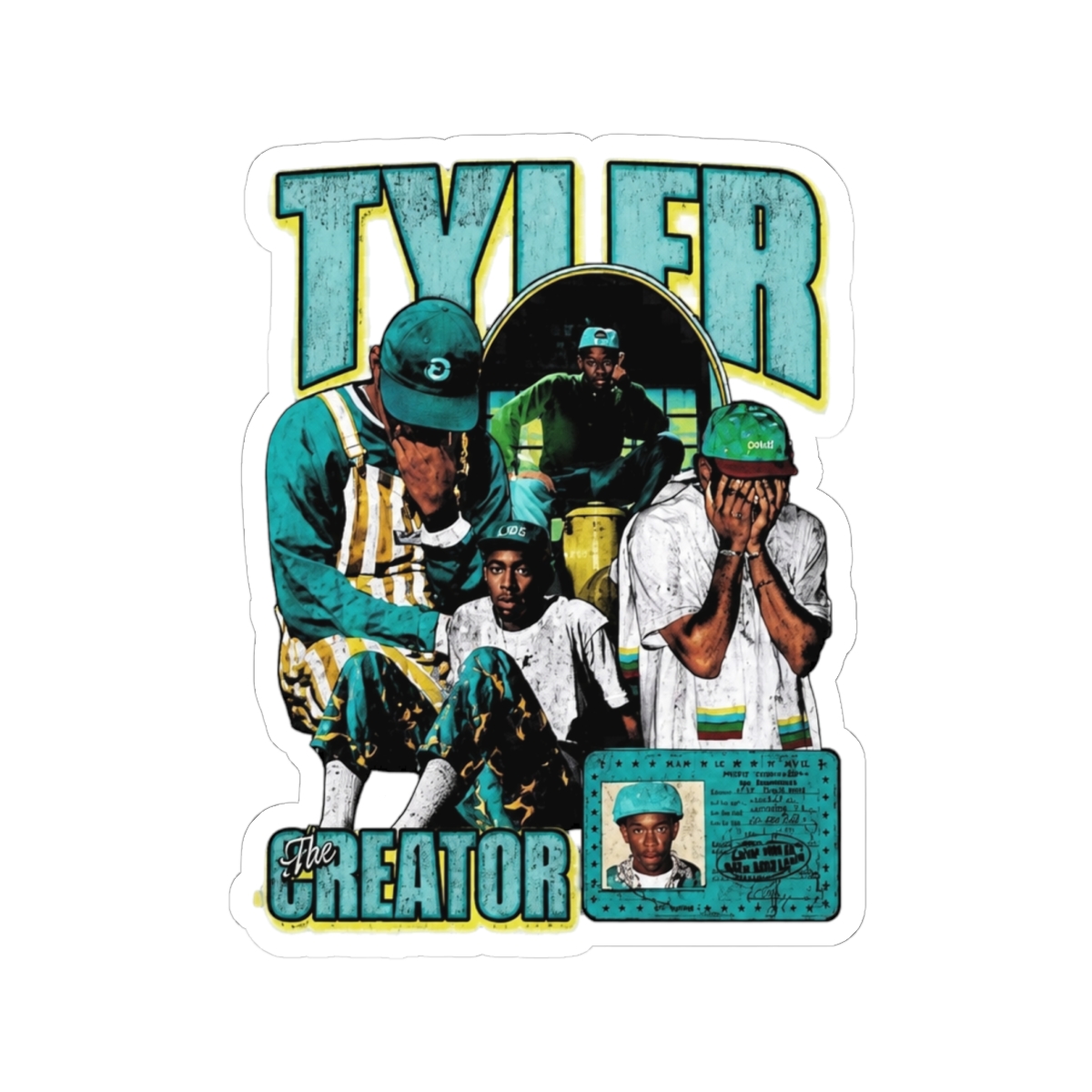 Tyler The Creator Vintage Grunge Sticker | Tyler, The Creator